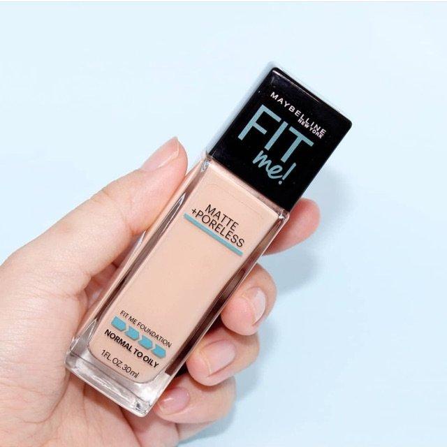Kem Nền Maybelline Mịn Nhẹ Kiềm Dầu Chống Nắng 30ml Fit Me Matte Poreless Foundation SPF 22