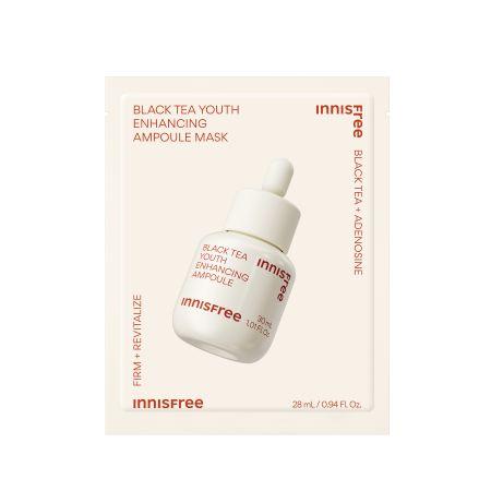 Mặt nạ phục hồi da INNISFREE Black Tea Youth Enhancing Ampoule Mask 28 mL