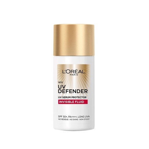 Kem Chống Nắng L'Oreal Paris X20 Thoáng Da Mỏng Nhẹ 50ml UV Defender Serum Invisible Fluid SPF+ 50++++