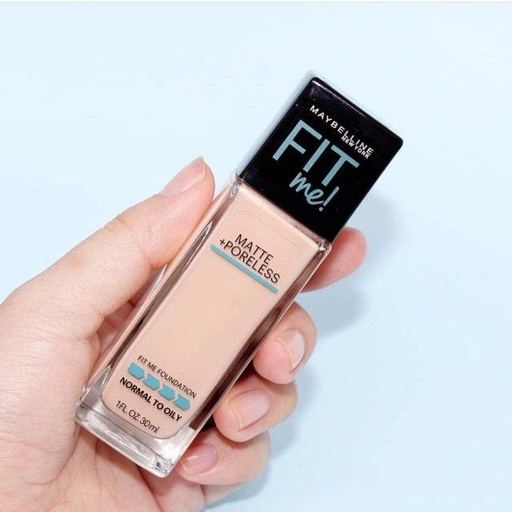 Kem Nền Maybelline Mịn Nhẹ Kiềm Dầu Chống Nắng 30ml Fit Me Matte Poreless Foundation SPF 22