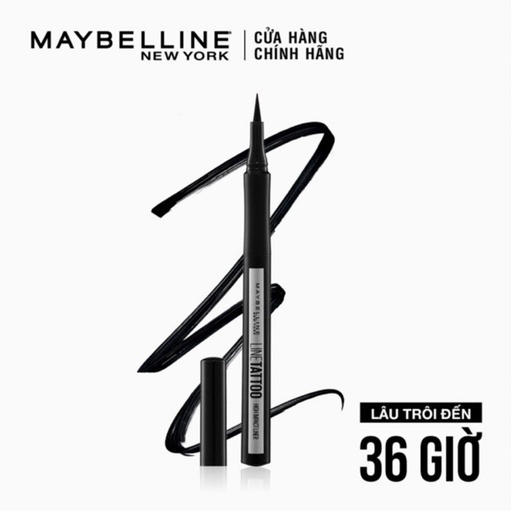 Bút Kẻ Mắt Nước Maybelline Lâu Trôi 36H 1g Line Tattoo High Impact Liner - Intense Black
