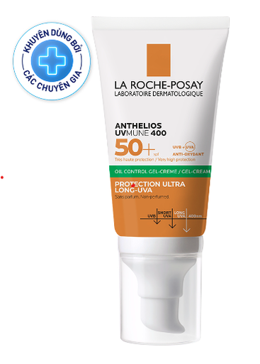 Kem chống nắng La Roche-Posay Anthelios UV Mune 400 Oil Control Gel Cream