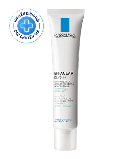 Kem giảm mụn ngăn ngừa vết thâm & mụn tái phát La Roche-Posay Effaclar Duo+ 40ml